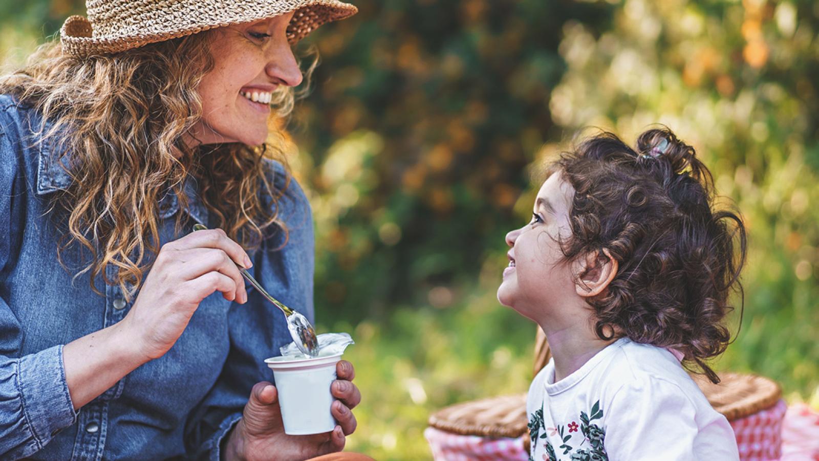 mother with her child in park